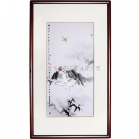 廣繡《莊子夢(mèng)蝶》75x128cm