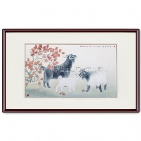 廣繡《三羊開(kāi)泰》128x80cm