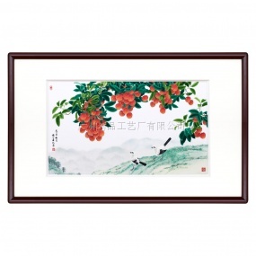 廣繡《荔熟時(shí)節(jié)》128x80cm